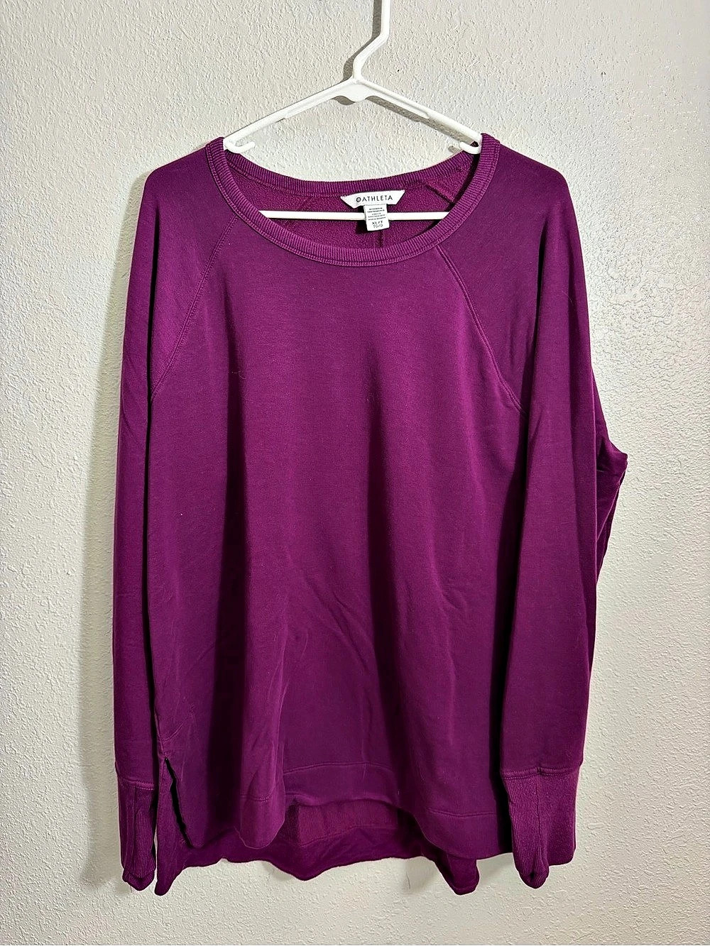 Athleta Coaster Luxe Recover Sweatshirt Purple XL